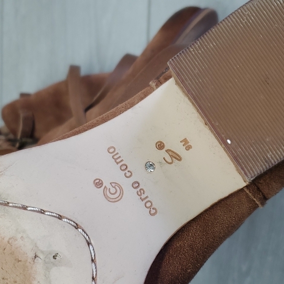 Corso Como Womens Ankle Suede Western Heels boots shoes sz 9M - Picture 10 of 13